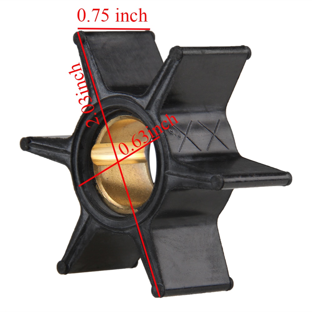 CARBOLE Outboard Motor Water Pump Impeller 47-89982,47-65958,18-3052 for NIB Mercury 20HP 1970-85 Blade 6 Boat Part Accessories